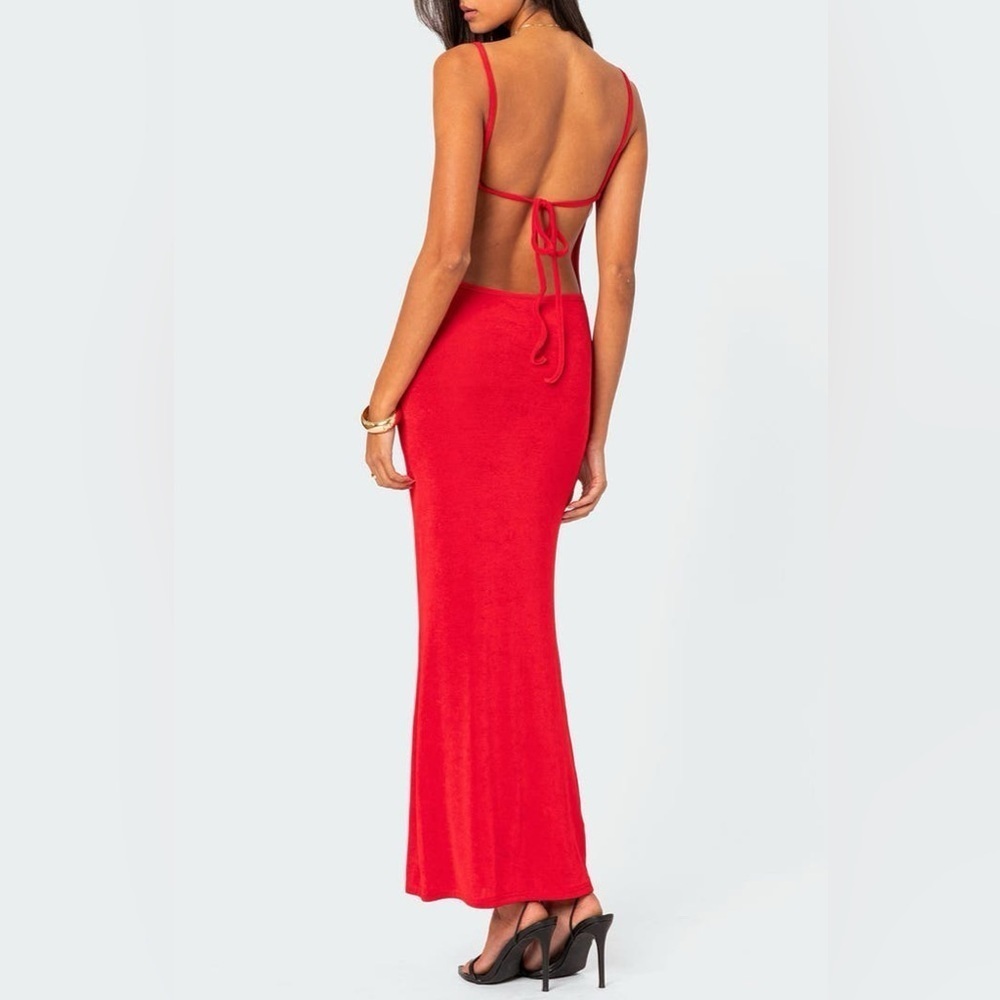 EDIKTED CLEO OPEN BACK MAXI DRESS View 3